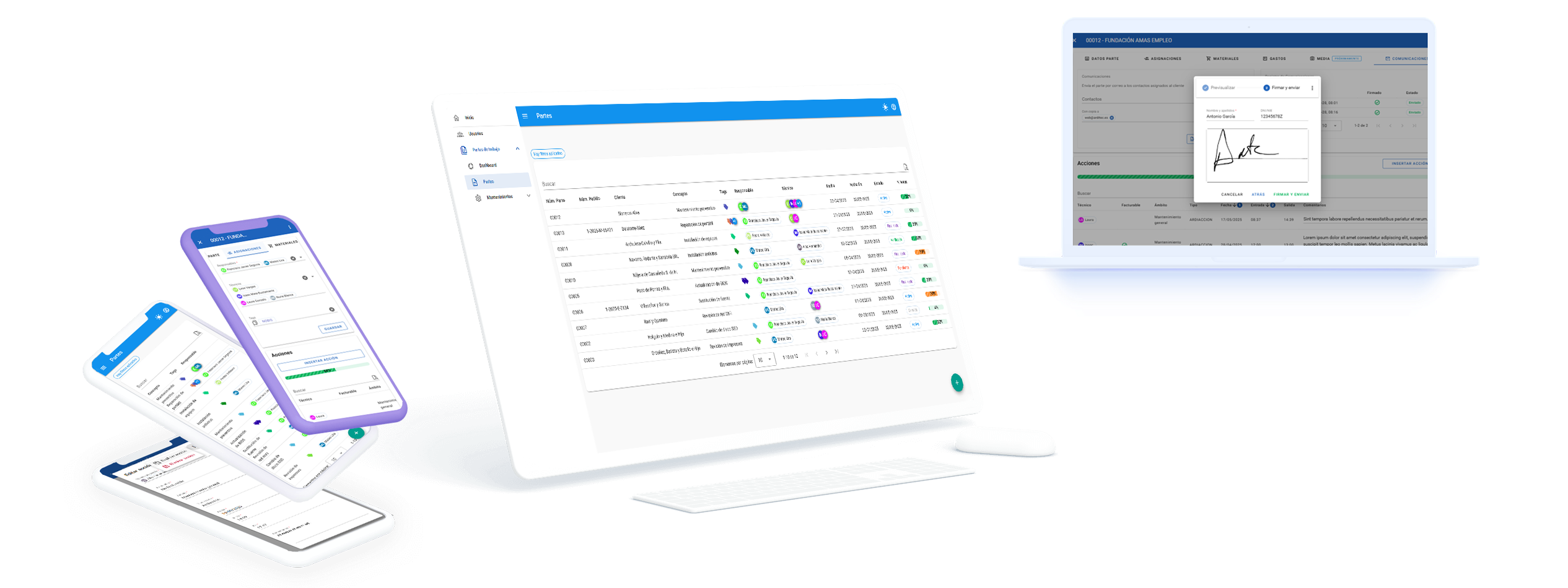 App de partes de trabajo - Arditec Sistemas